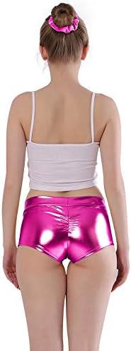 Сјајна метална метална метална метална метална шорцеви за женски панталони