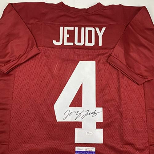 Автограм/Потпишан Џери Џуди Алабама Црвениот Колеџ Фудбал Џерси ЈСА КОА
