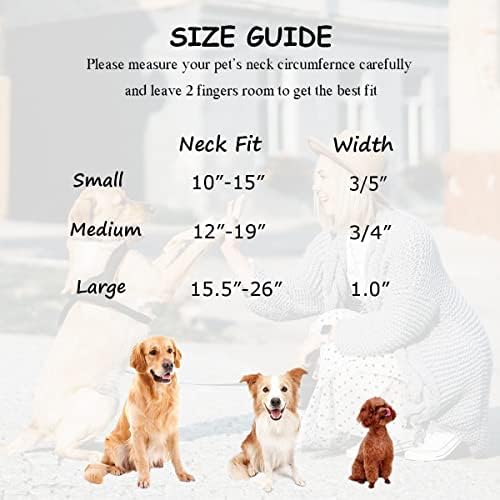 Ewinoom Dog Chople Clower Print Симпатични меки јаки за мали средни девојки кучиња кои тренираат одење, повеќекратна шема