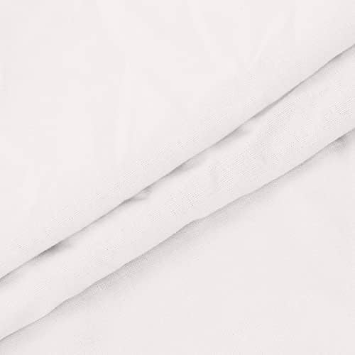 Обична маица женски 2023 година со постелнина со краток ракав памук vneck дневна лабава вклопена опуштена фит блуза маичка за дами ew