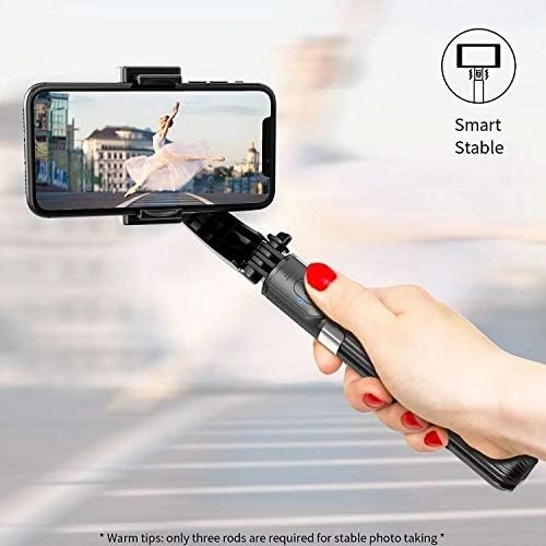 Штанд со боксер и монтирање компатибилен со Blu G80 - Gimbal SelfiePod, Selfie Stick Extendable Video Gimbal стабилизатор за