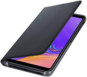 Samsung Оригинален Фолио Паричник Покритие Случај За Галакси А7 2018-Црна