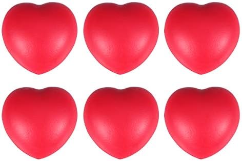 ФАВОМОТО 6 парчиња Облик На Срце СТП Играчка Со Топка Смешно Опуштете Се Стрес Топки Интересни Топки За Ослободување Притисок