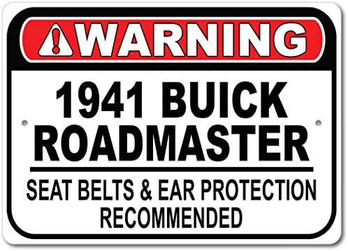 1941 41 Безбедносен Појас На Патниот Појас Буик Препорача Брз Автомобилски Знак, Знак За Метална Гаража, Ѕиден Декор, Знак ЗА
