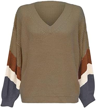 Pimelu pulverover v jampers на вратот за жени плус големина со долг ракав плетен пулвер лабав плетен џемпер врвна блуза