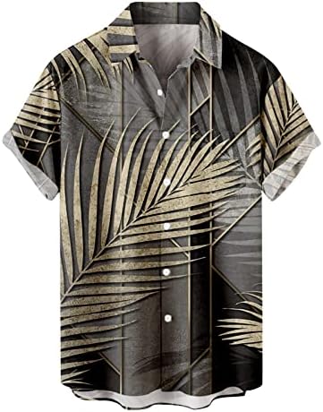 Графичка маица машка лето ново копче за кратки ракави со кратки ракави лабава лапава хавајска кошула за печатење врвови маички кошули краток ракав