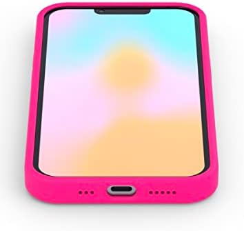 СЛУЧАЈ НА КРИВИЧНО ДЕЛО-Стилски Неонски Розов Телефонски Капак за iPhone 12/12 Pro, Компатибилен Со Magsafe-360° Заштитни Куќишта