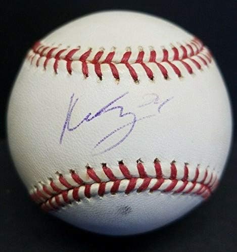 Мани Рамирез потпиша автограмиран бејзбол во Бостон Ред Сокс МЛБ. ПСА/ДНК - Автограмирани бејзбол