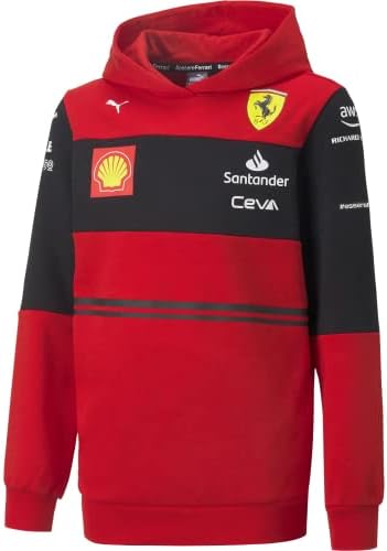 Гориво за навивачите Скудерија Ферари Ф1 Деца 2022 Тимска кошула со качулка