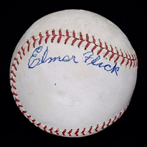 Најдобрите Познати Елмер Флик Сингл Потпишан ОАЛ Бејзбол Д. 1971 пса &засилувач; ЈСА-Автограм Бејзбол