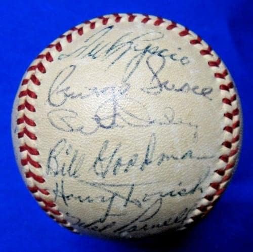 1956 Бостон Ред Сокс Тим Потпиша Бејзбол Тед Вилијамс 25 Автограми - Автограм Бејзбол