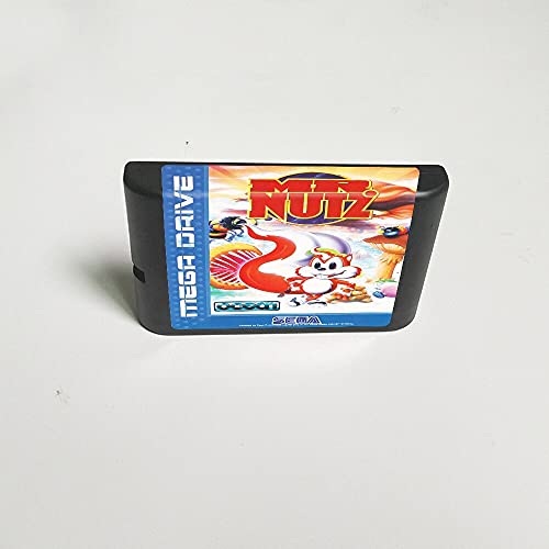 Lksya г -дин Nutz - 16 битна картичка за игри за MD за Sega Megadrive Genesis Video Game Console Castridge кертриџ