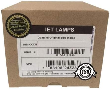 IET ламби - оригинална оригинална сијалица за замена/ламба со OEM куќиште за остриот XV -Z3100 проектор