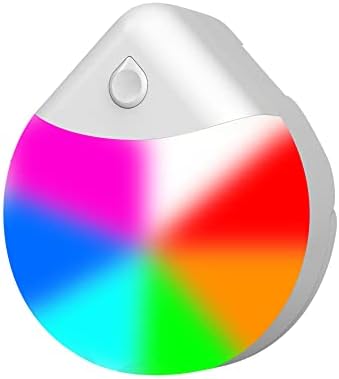 Сончева енергија ????? ?????, 8 Бои Променлива Вода Капка RGB LED Ѕидни Светла, Симпатична Мини Ноќна Светлина Роденденски Подароци