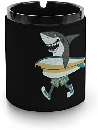 Ајкула сурфање цигара кожа од пепел преносен фиока за пепел декоративни пепелници за домашна канцеларија