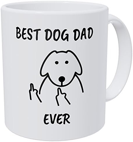 Вампумтук Најдобар Татко Куче Некогаш 11 Унци Смешно Кафе Кригла