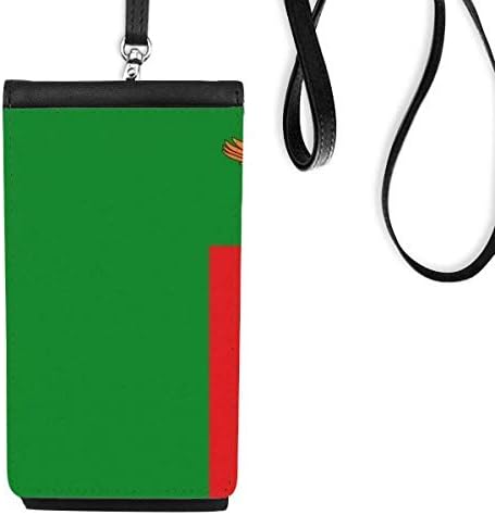 Национално знаме на Замбија, африканска земја Телефонска чанта, виси мобилна торбичка, црн џеб
