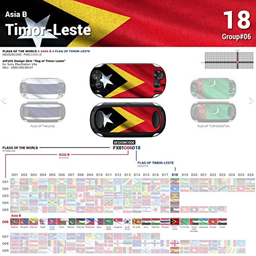 Sony PlayStation Vita Design Skin Знаме на Timor-Leste налепница за декорации за PlayStation Vita
