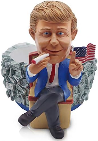 Вимво Доналд Трамп Ештрај - Рачно изработен претседателски фигура на главата на бобли - Премиум квалитет и траен - смешен дизајн