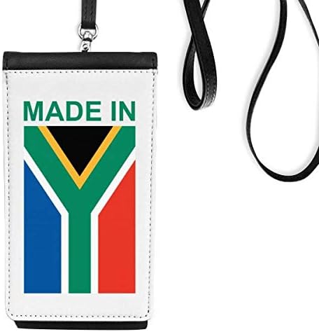 Направено во Јужна Африка, Countryубовна телефонска паричник чанта што виси мобилна торбичка црн џеб