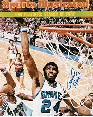 Гар слушнал Бафало храбри спортови илустрирани насловни насловни 8x10 - автограмирани НБА фотографии
