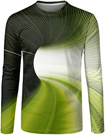 XXBR 2022 Нови маички со долги ракави за мажи, Fall Street 3D дигитална графичка екипа за печатење на вратот на вратот на вратот